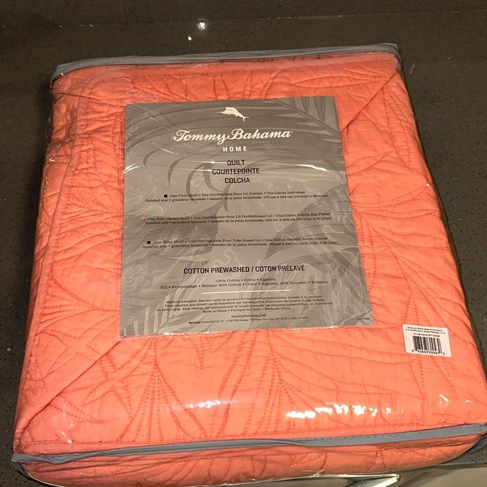 Tommy Bahama Home- Full/ Queen Quilt